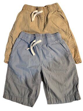 Boys Size 8 Shorts Bundle The Children’s Place Khaki Blue Pull On